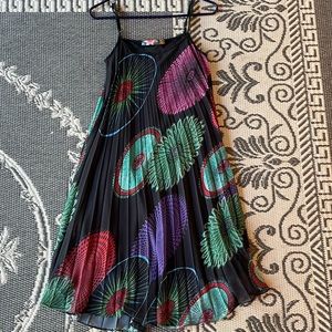 Desigual Rainbow Dress Pleated